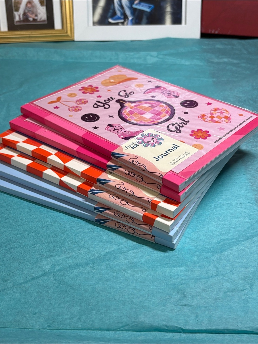 6 Journals//Diaries/Notebooks with Stickers Back to School GirlsBoys NEW - Picture 9 of 9